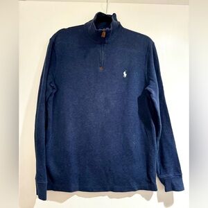 Polo Ralph Lauren Men’s size medium blue half-zip pullover sweater